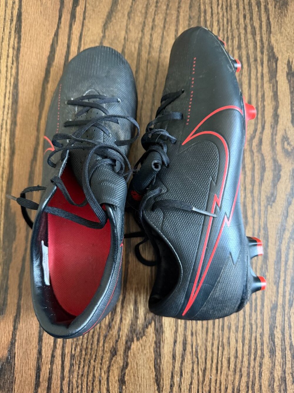 Nike Mercurial Vapor 13 Academy FG/MG Soccer Cleats Black Red